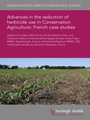 cover image of Advances in the reduction of herbicide use in Conservation Agriculture